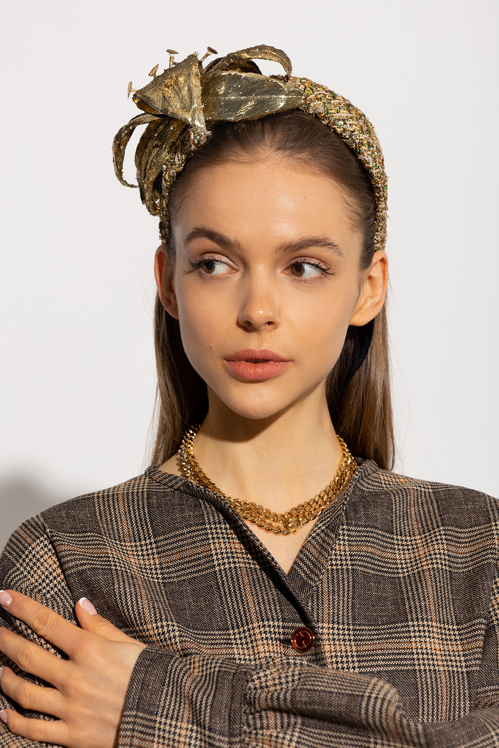 Gold Decorative headband Gucci - SchaferandweinerShops